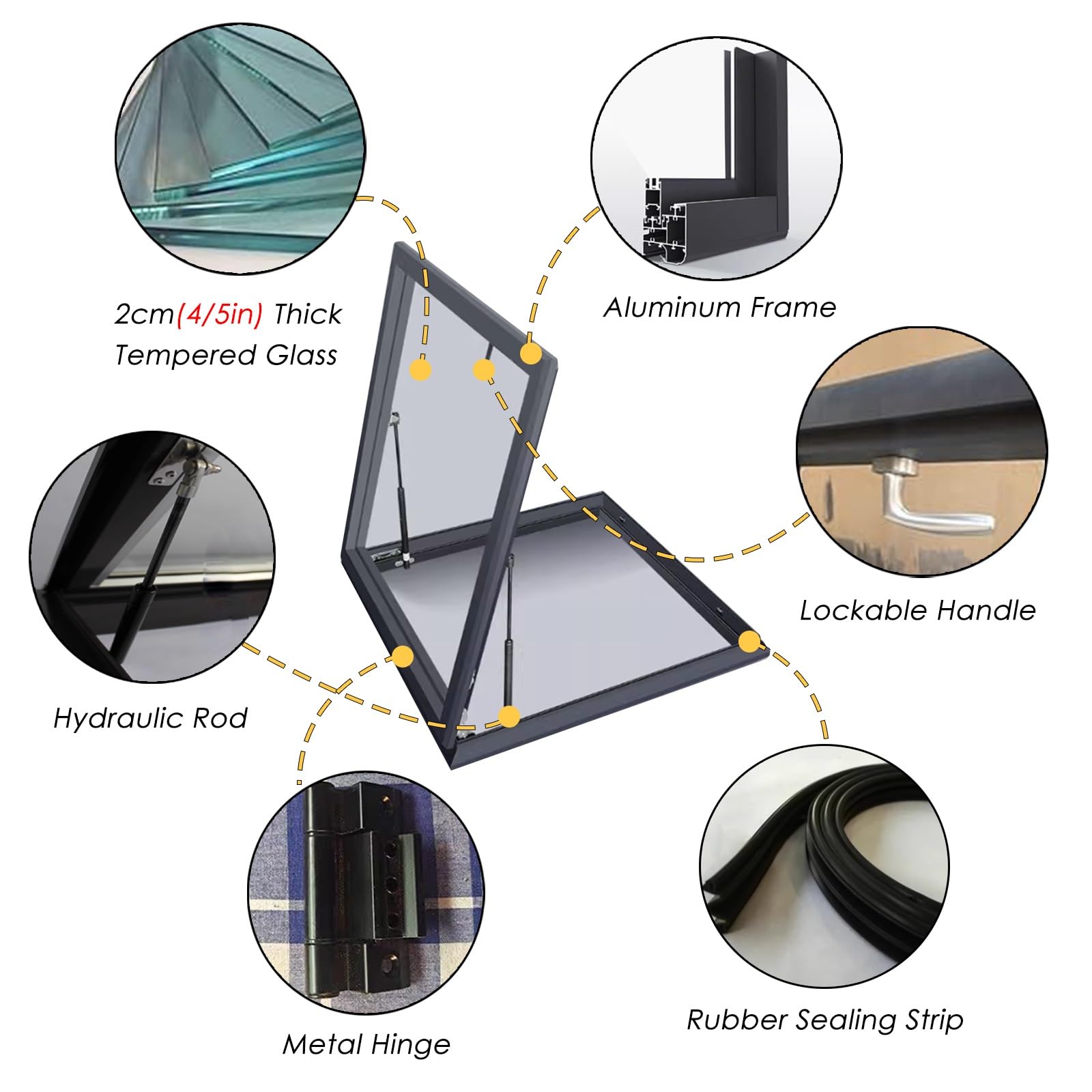 Panel desplegable de alta calidad de 61 x 61 cm a 61 x 121 cm, para mantenimiento de iluminación de ático/sótano para propietarios de viviendas.