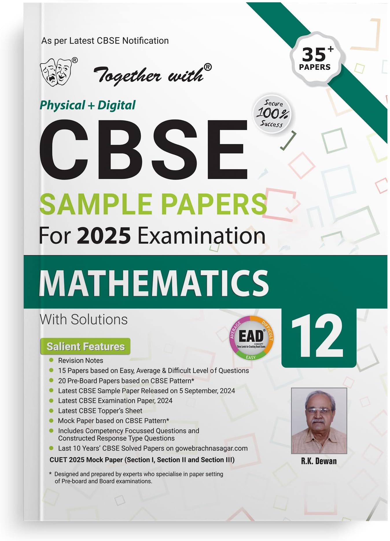 Together with CBSE EAD Sample Paper Class 12 Mathematics (Physical + Digital) for Board Exam 2025