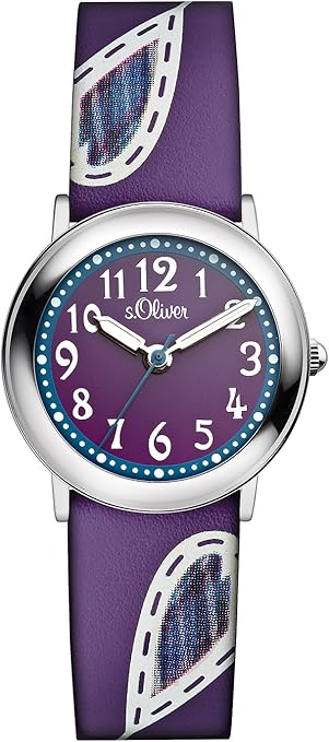 s.Oliver Mädchen-Armbanduhr Casual Analog Quarz Leder SO-2520-LQ : Amazon.de: Fashion