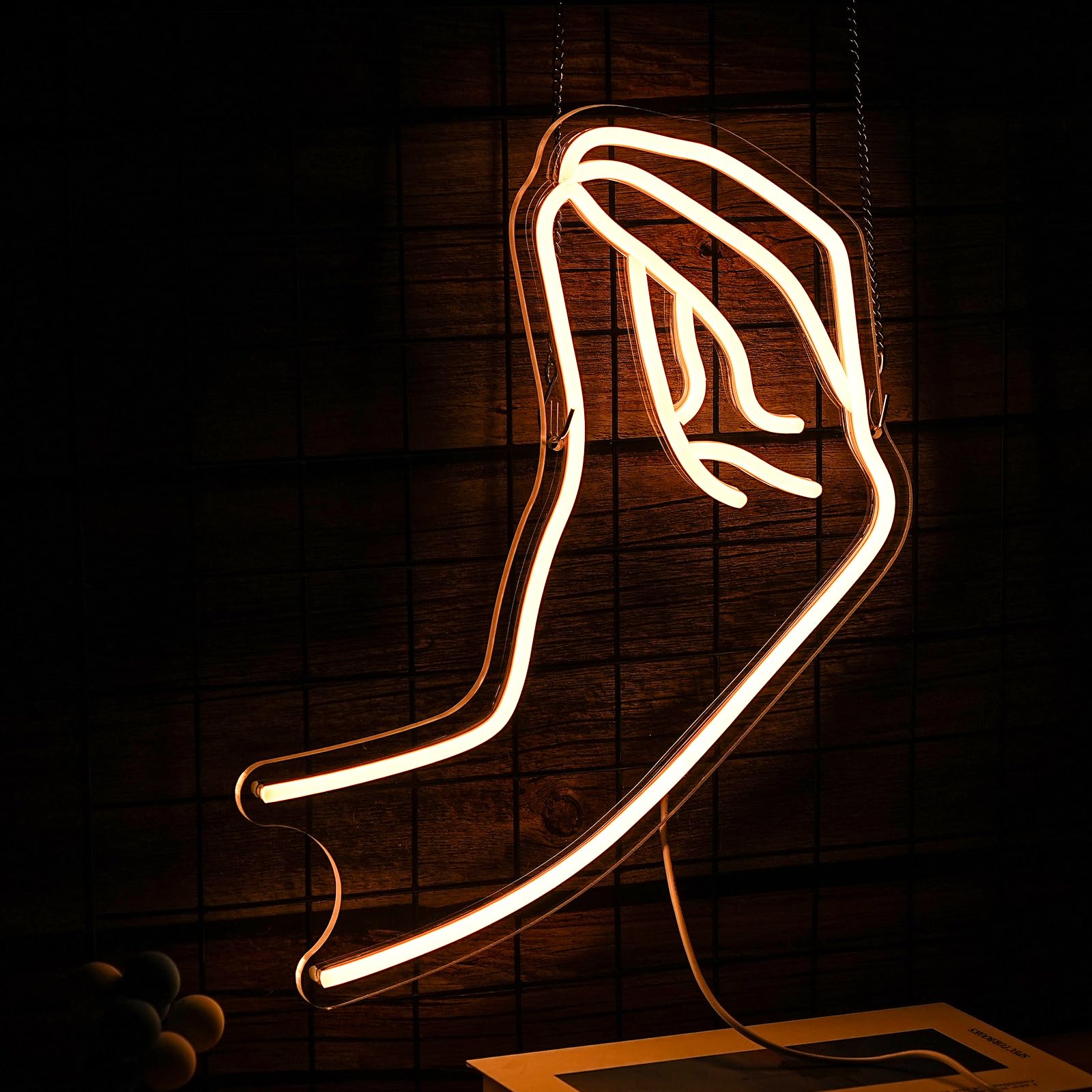 Italian Gesture Neon Sign, For Wall Decor, Warm White Signs USB