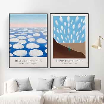 ジョージア・オキーフ 「FROM THE LAKE」額付き 高級アート