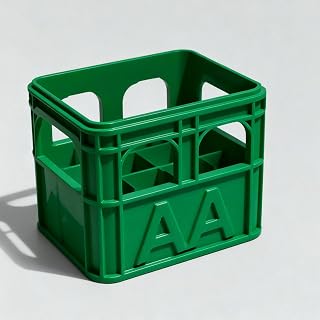 3D Printed Battery Storage Box DIY Beer Crate No. 5 Aa No. 7 AAA 9V Battery Stackable Storage Basket Storage Box