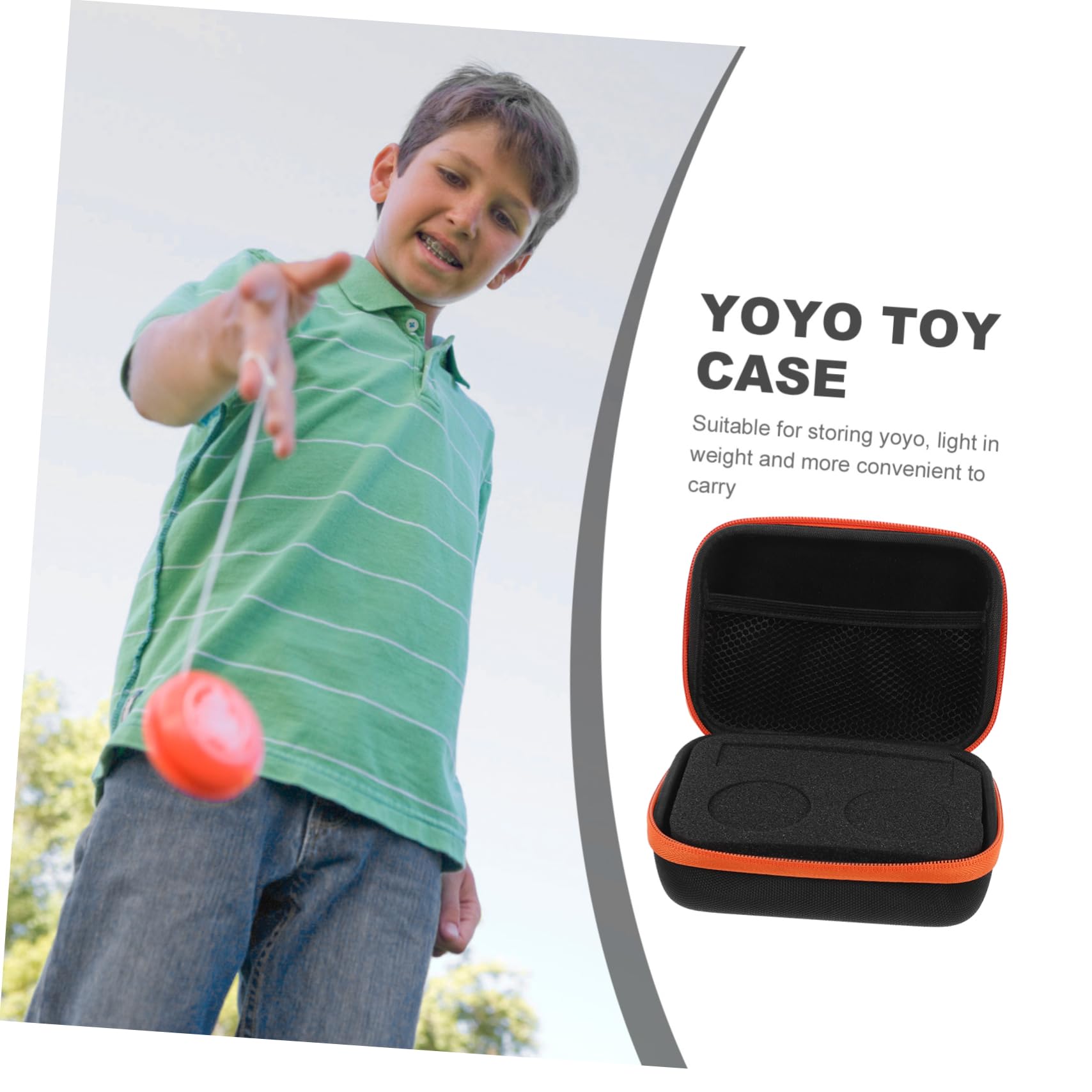 VICASKY Lot de 5 sacs de rangement Yoyo avec fermeture éclair lisse Étui portable pour Yo-yos Stable et durable pour la maison, les voyages, l'école et les fêtes