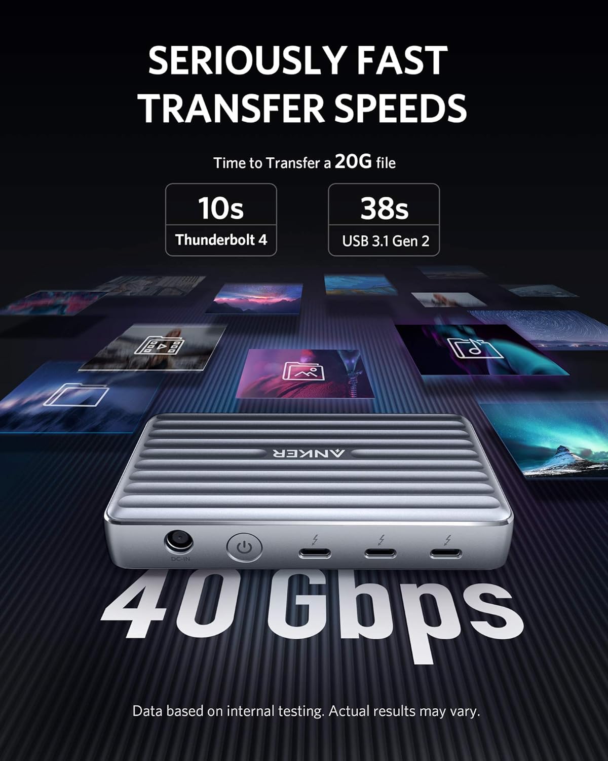 Anker PowerExpand 5-in-1 Thunderbolt 4 Mini Dock, Max 85W Charging for Laptop, Max 15W Charging for Phone, Single 8K@30Hz or Dual 4K@60Hz Display, USB 3.1 Gen 2 Port, for MacBook Pro / Air, and More : Electronics