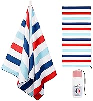 Vista 11 de Exclusivo Mezcla - Toalla de playa de microfibra de secado rápido, grande, repele la arena, para viajes, campamento, deportes; súper absorbente