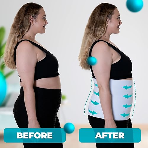 Miniatura 2 de Qore Logiq - Faja abdominal postoperatoria talla extra grande para hombres y mujeres más grandes banda posparto para el vientre prenda de compresión