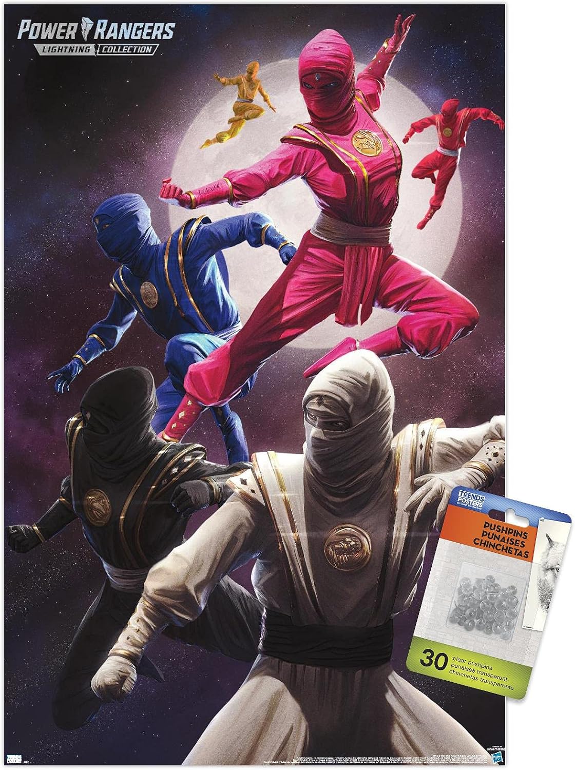 Power Rangers - Ninja Wall Poster with Push Pins