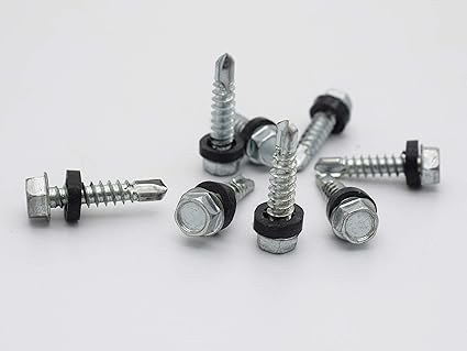 DAILYBUY Stainless Steel Self Drilling Screws with Plastic Anchors (Size:- 25 X 6)