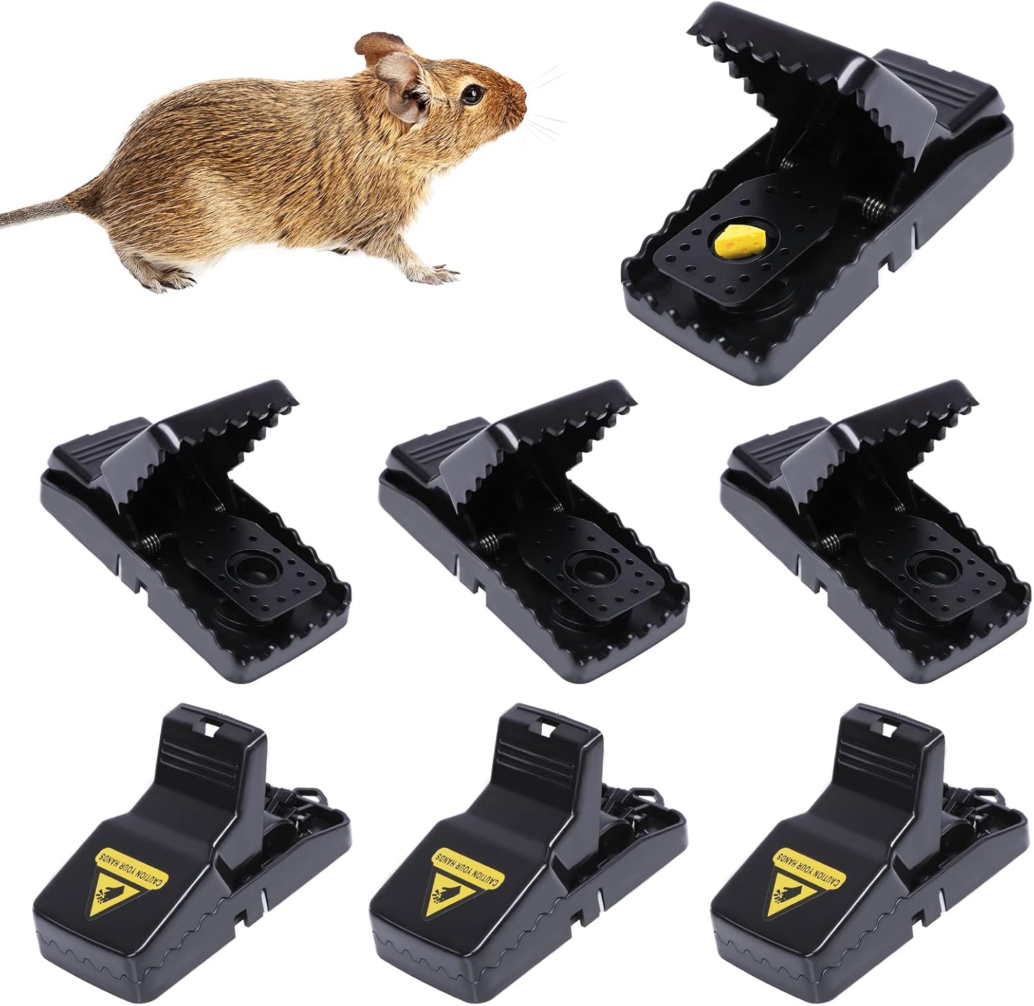 6 Stück Profi Mausefalle Schlagfalle Rattenfallen Hochempfindlicher
