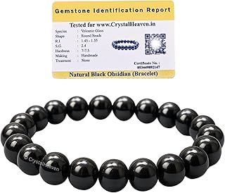Certified Crystal Bracelet for Women Men with Healing Crystal and Reiki Stone - Original Authentic Elastic Beaded Bracelet for Money, Success & Positive Energy