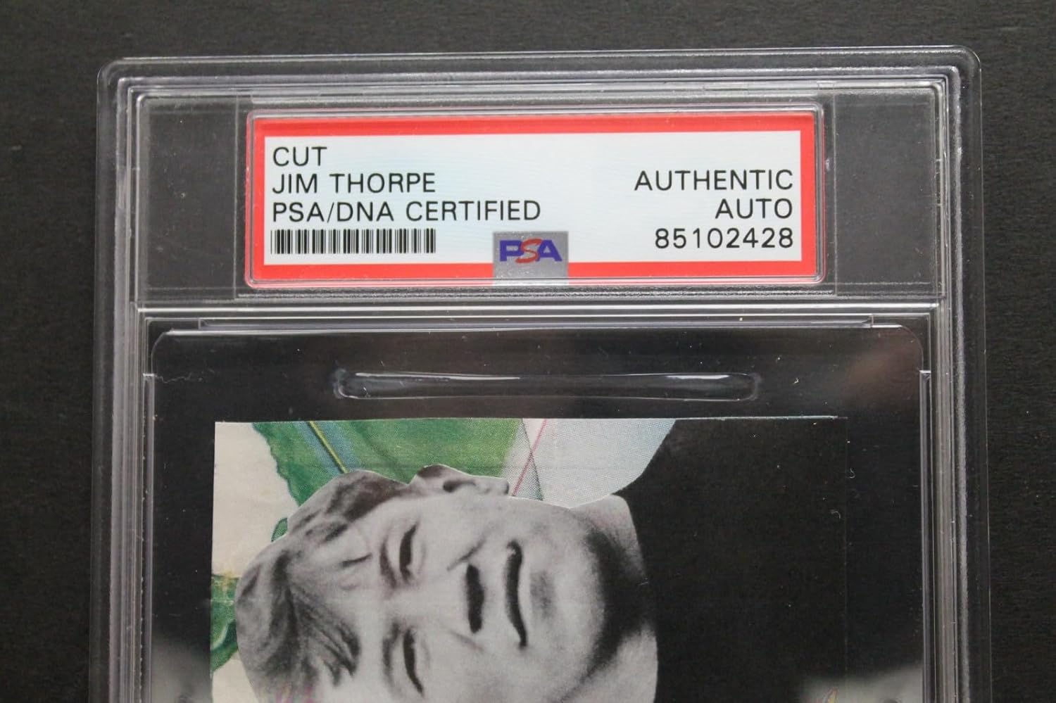 Jim Thorpe (d.1953) Autograph American Olympian Football Athlete Signed Cut PSA