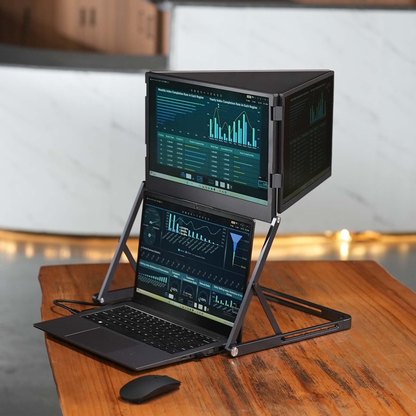 Amazon.co.jp: VSDISPLAY 15.6インチ ポータブル トリプルモニター