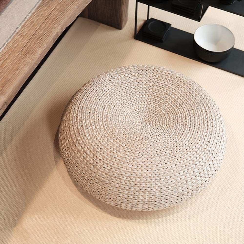 JOYBASE Flat Seat Cushion, Floor Pouf Mat, Ottoman Footstool, Home Decorative Seat for Living Room, Bedroom (15.8 x 6.3in)