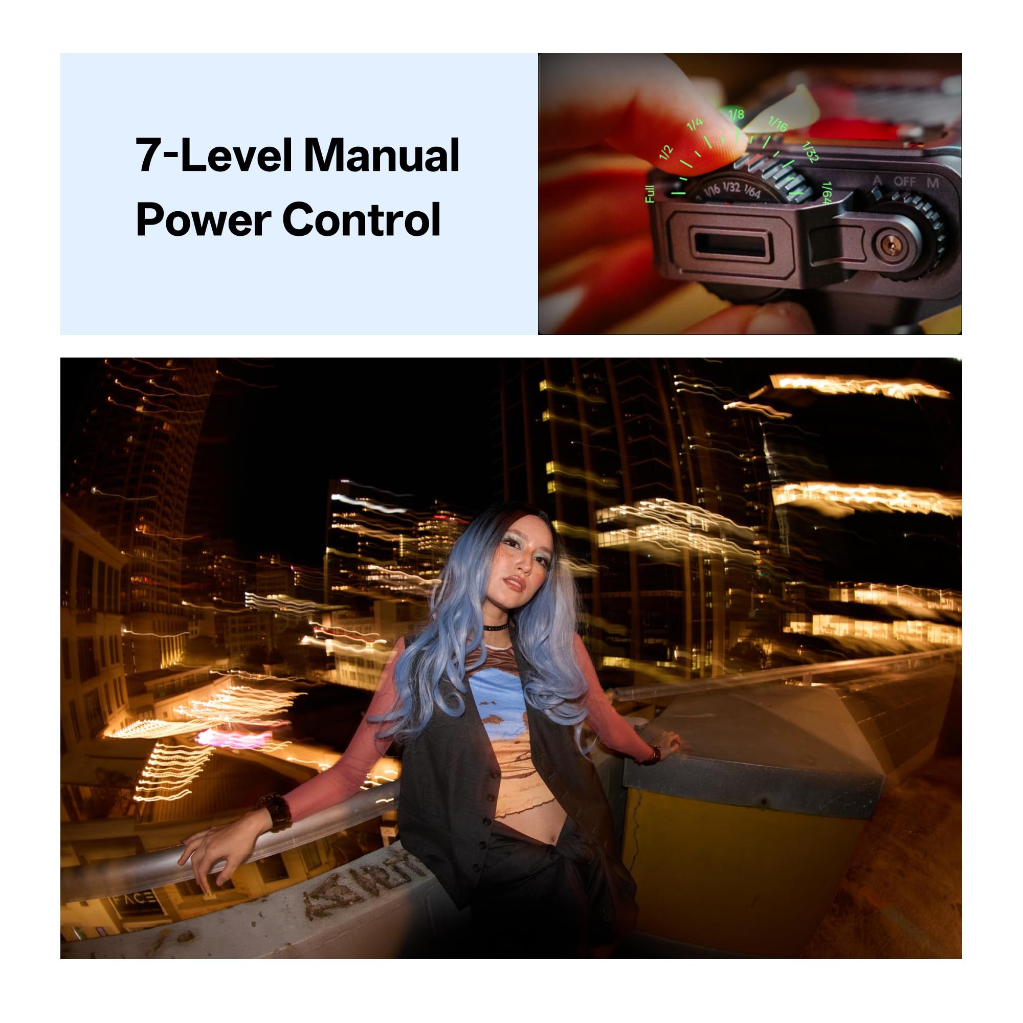 VILTROX Spark Z3 TTL Mini flash de cámara para Canon, linterna pequeña de 6500 K de alta potencia GN16 flash con tiempo de reciclaje ultrarrápido de 0,1 a 1 s, TTL Auto con control de alimentación