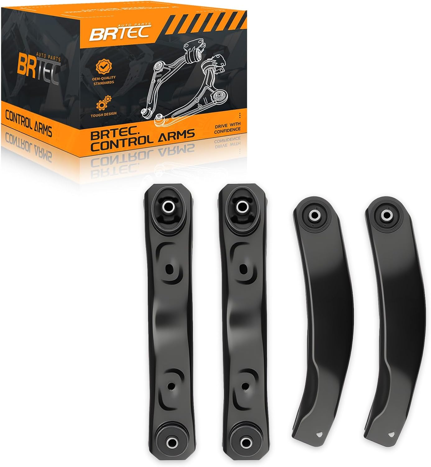 Front Upper & Lower Control Arms for Jeep Grand Cherokee 1999 2000 2001 2002 2003 2004 Control Arms(Set of 4)