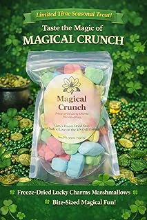 Magical Crunch Freeze Dried Marshmallows, Fun Shapes for Low Carb Baking, Keto Ice Cream and Cereal Topping, 3 Ounce (Pack of 1)