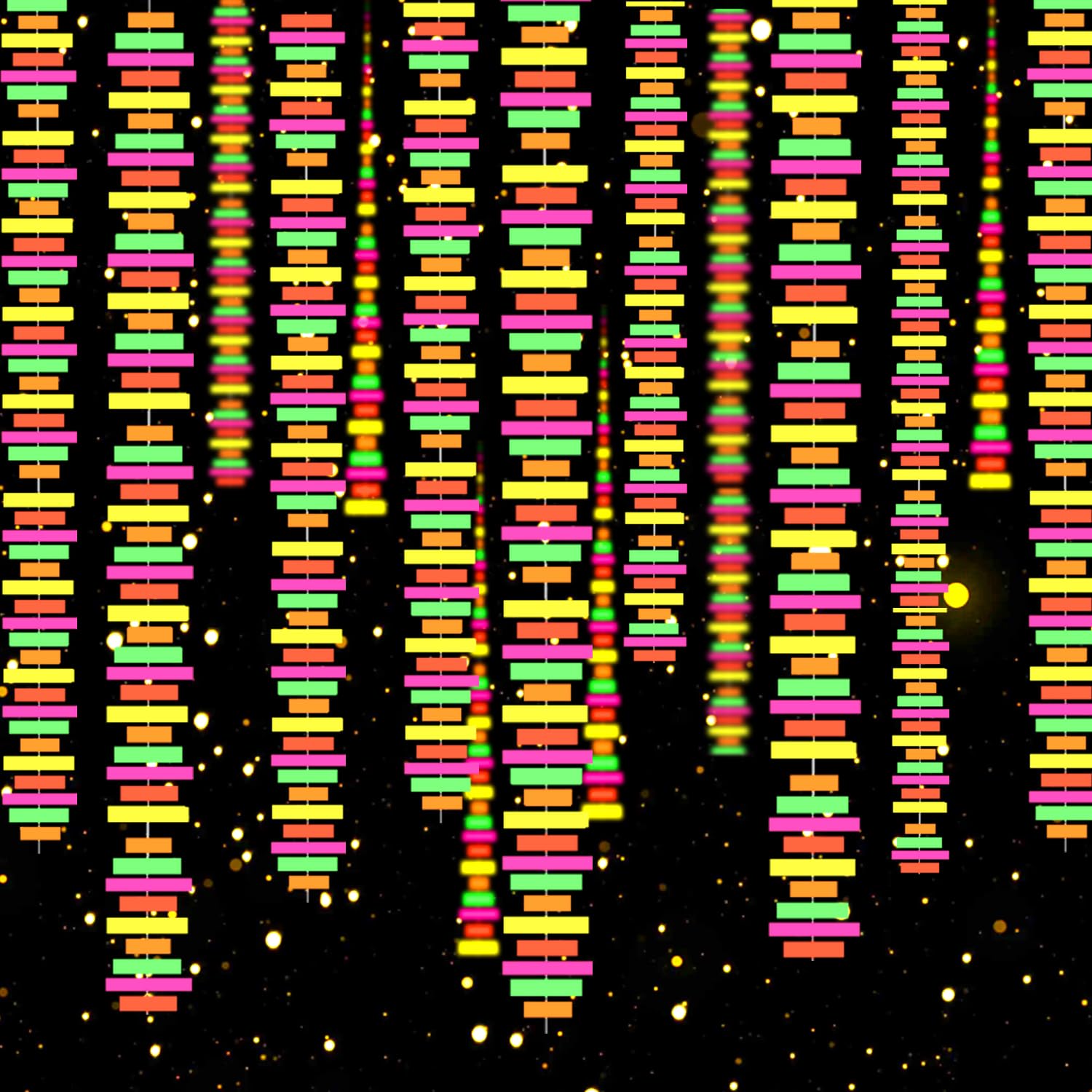 54ft UV Reactive Neon Streamers - Glow in the Dark Party Supplies for Wedding, Birthday Banners & Garlands