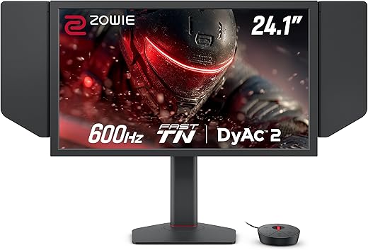 BenQ Zowie XL2586X+ | 24.1 | Fast TN 600Hz Gaming Monitor for Esports (FPS) | Motion Clarity DyAc2 | XL Setting to Share | Shiel| Precise Height…