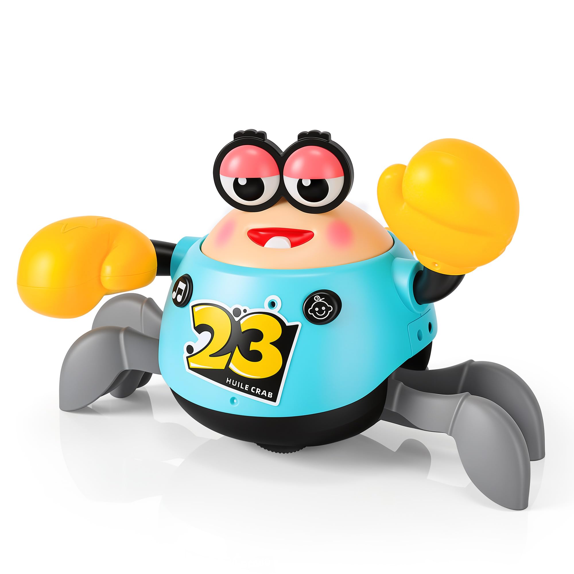 MONKROY Tummy Time Toy for Babeies Crab Toy