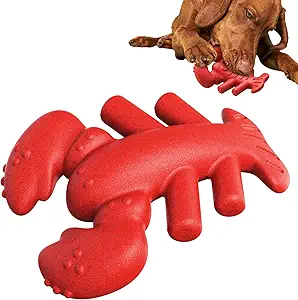 LiuMelinda Dog Chew Toys for Aggressive-Chewers - Indestructible Dog Toy for Aggressive Chewer,Tough Chew Toys for Dogs (Nylon Red-Lobster)