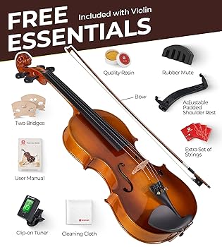 Amazon.com: Vangoa Violin 4/4 Full Size Set Fiddle