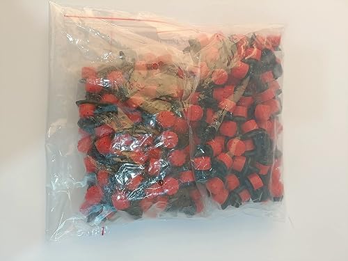 Miniatura 10 de Kalolary 200 emisores de riego por goteo ajustables, sistema de riego por goteo ajustable de 14 de pulgada, rociadores de riego antiobstrucción,