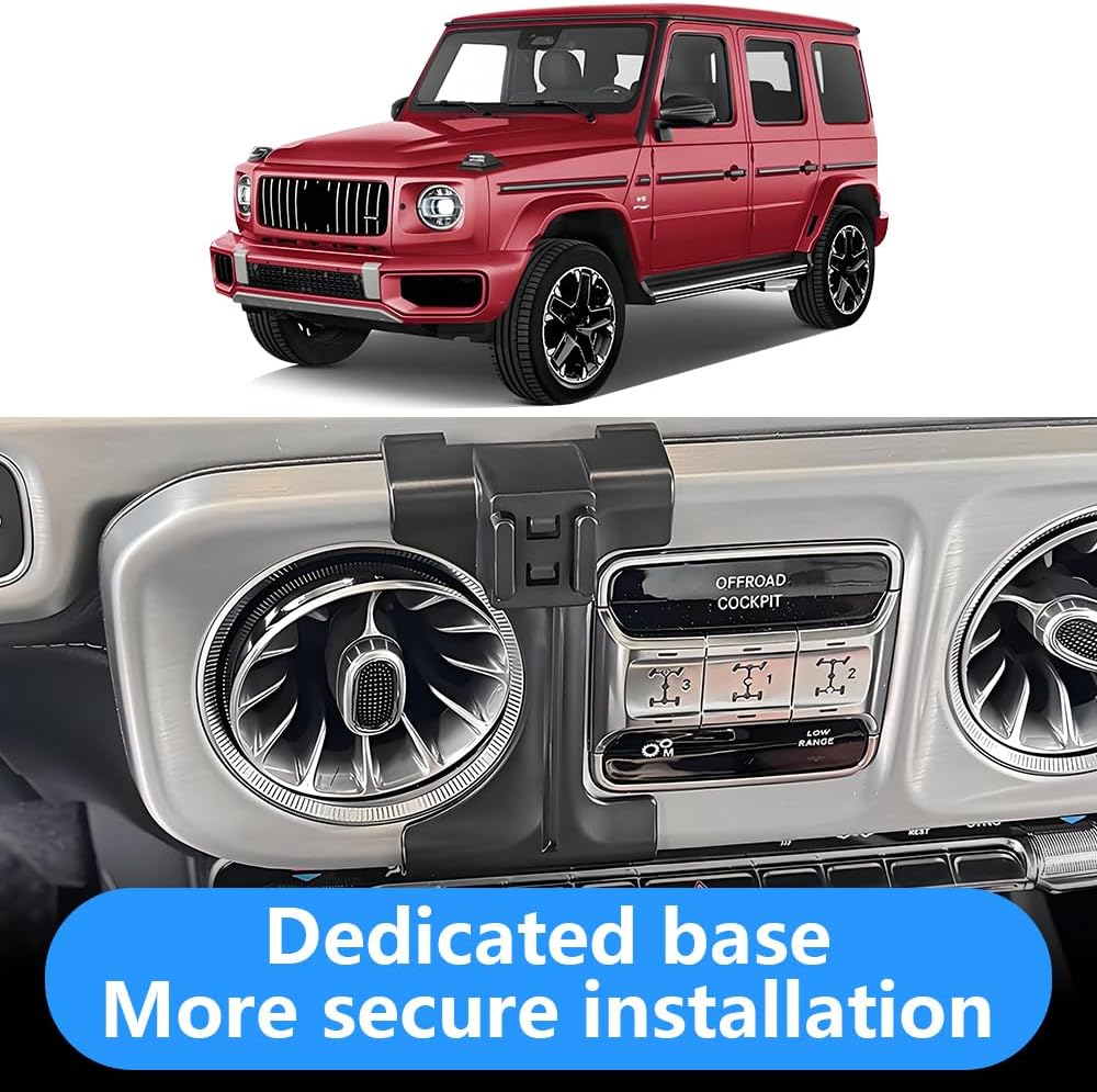 Car Phone Holder for Mercedes Benz G-Class 2025 2026 G550 G580 G63 W463 G Wagon Auto Interior Accessories Best Cell Phones Mount Cellphone Mobile Cradle Charging Navigation Screen Stand image 4