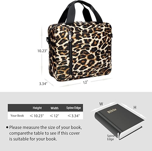 Miniatura 4 de Fundas para la Biblia para mujeres, estuche de la Biblia para niñas, tamaño extra grande con bolsillos, funda de libro con cremallera, funda para