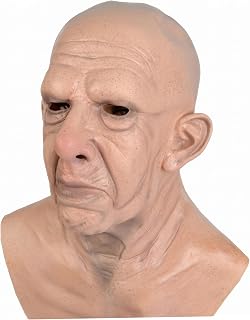 realistisk mask, realistisk gammal man mask för vuxna – bekväma latexmasker för halloween och kostymfester