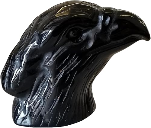 Miniatura 1 de Bacatgem Estatua de cristal curativo de jaspe de sésamo natural, estatua de águila guardiana de oración, 2 pulgadas, tallada en bolsillo, figuras de