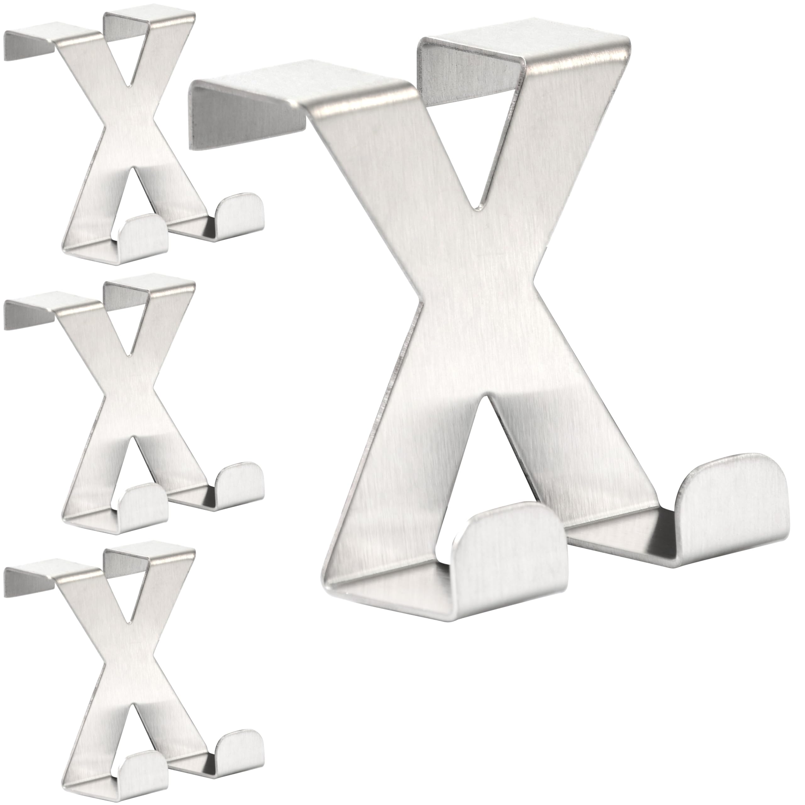 RICOO Premium Over Door Hanger, MH031Sx4, Stainless Steel Door Hooks