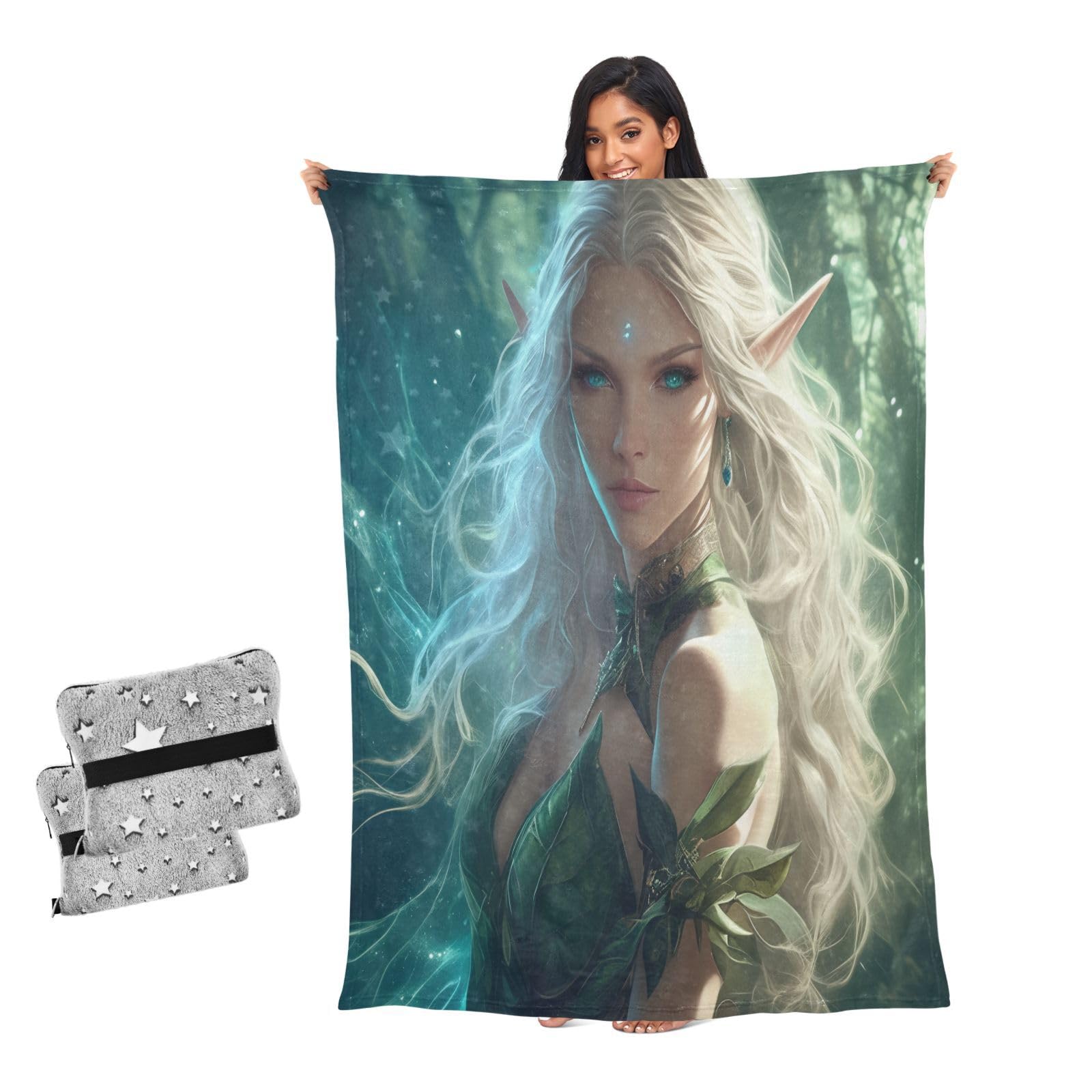 Jeté de lit motif jeu de fées couverture haut de gamme fille et femme
