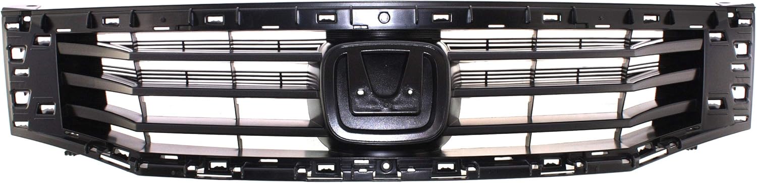 Garage-Pro Grille Assembly Compatible with HONDA ACCORD 2008-2010 Insert ABS Plastic Textured Black Sedan