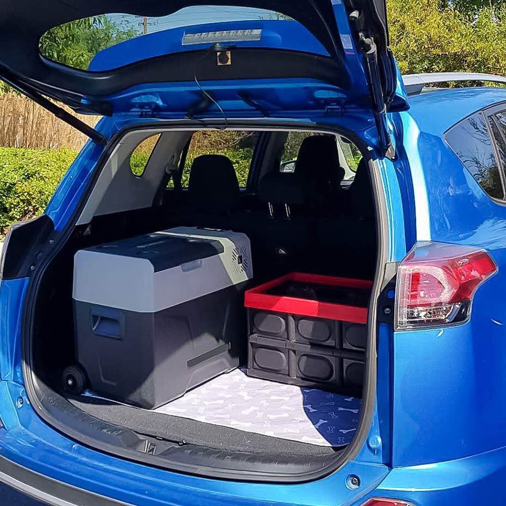 CHO POWER SPORTS Portable Freezer Cooler AC/DC Compressor Refrigerator Fridge Trolley Wheels for Truck RV Boat Party Picnic Camping (40 Liter) : Automotive