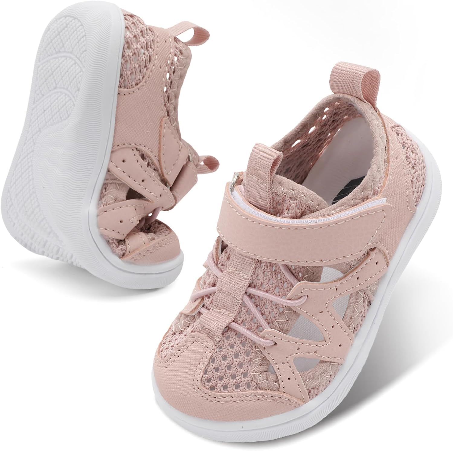 BARERUN Toddler Sandals Barefoot Kids Water Shoes Wide Boys Girls Summer Non-Slip Beach Swim Pool Hiking Sport Auqa Sandals Breathable Indoor Outdoor Walking Shoes