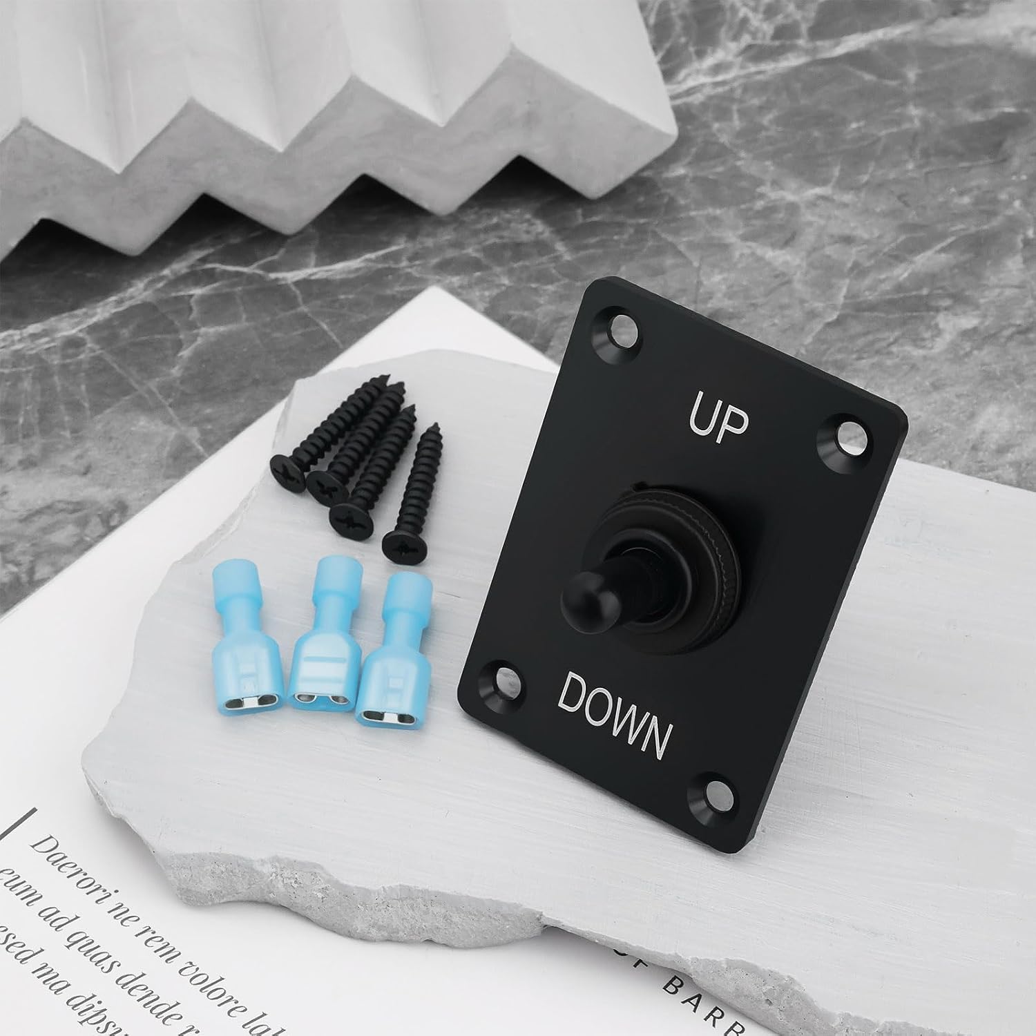 1 Set 12V 5A 3Pin Control Boat Trim Switch Marine Toggle Up Down Switch Toggle Control Switch Panel Suitable for RV Boat Car Truck