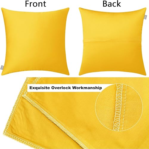 Vista 139 de Thmyo Paquete de 2 fundas de almohada cuadradas decorativas de algodón, fundas de almohada de sublimación en blanco, fundas de cojín blancas