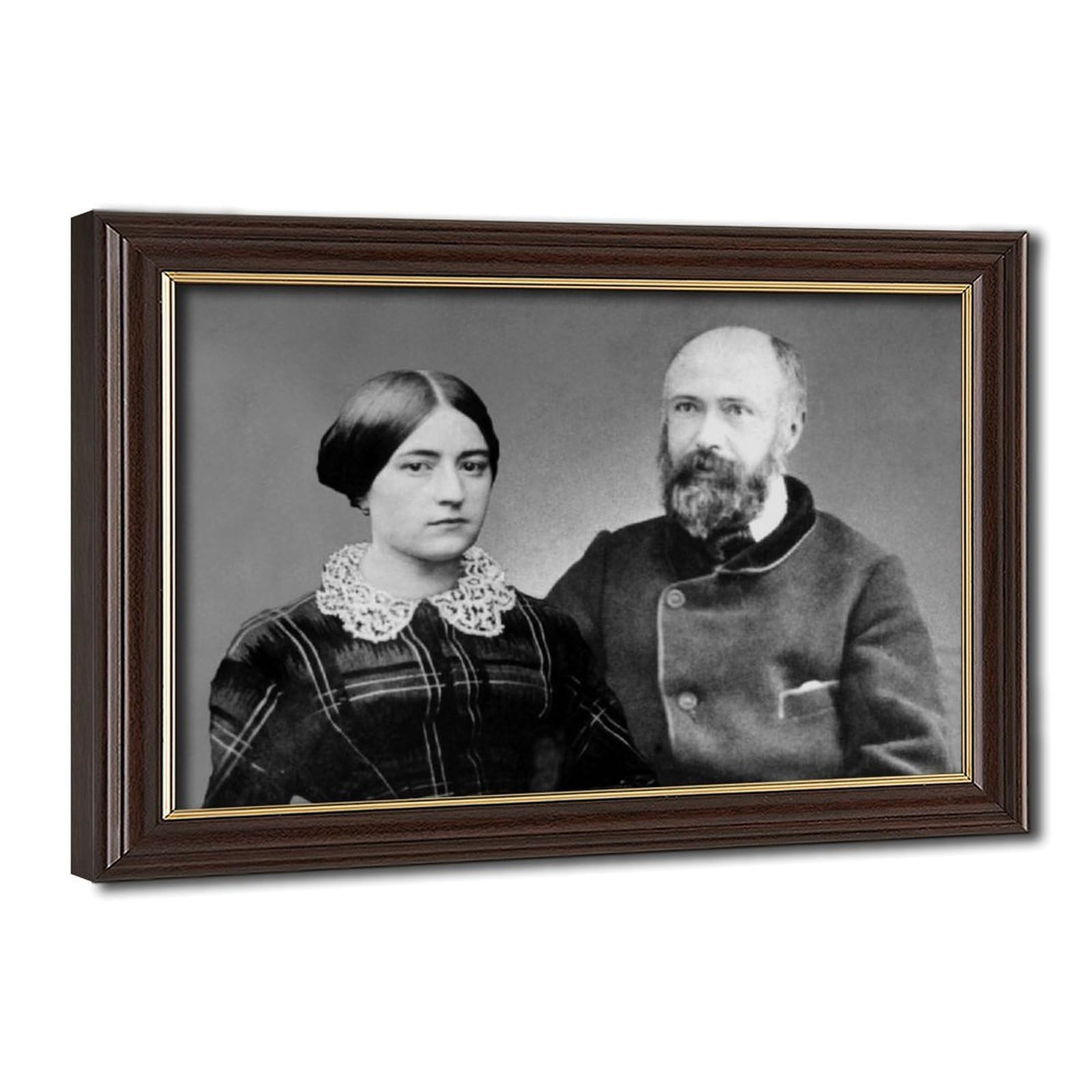WCYB Saint Zélie And Louis Martin Portrait Posters Prints Canvas Deco Paintings Wall Art Hangable Frame 20" L X 30" W