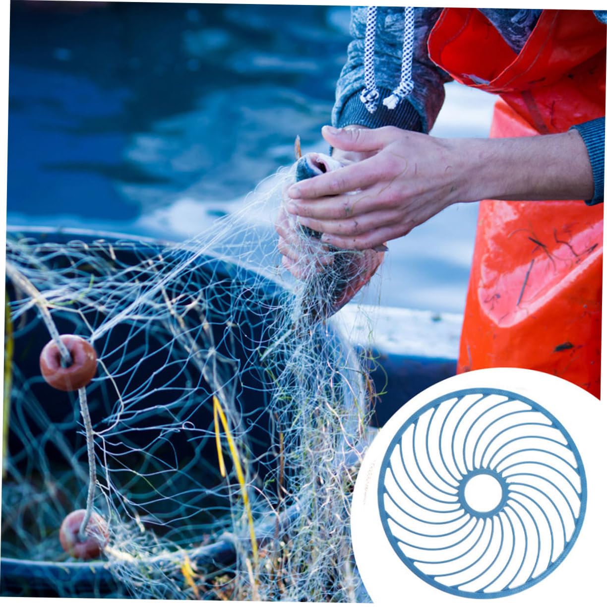 Toddmomy 2pezzi Disco da Lancio per Retino da Pesca in Acqua Salata Facile da Lanciare Accessori per Retino da Pesca Mano Anelli da Lancio
