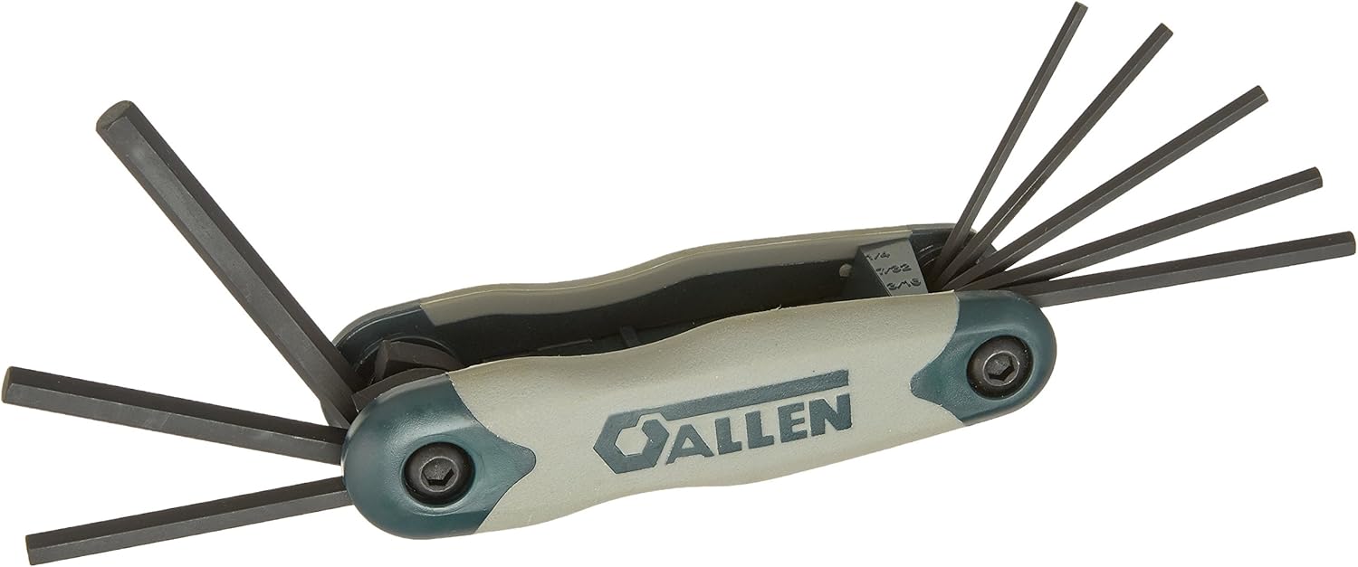 Allen 56624G 9-Key SAE Hex Key Fold-Up Set