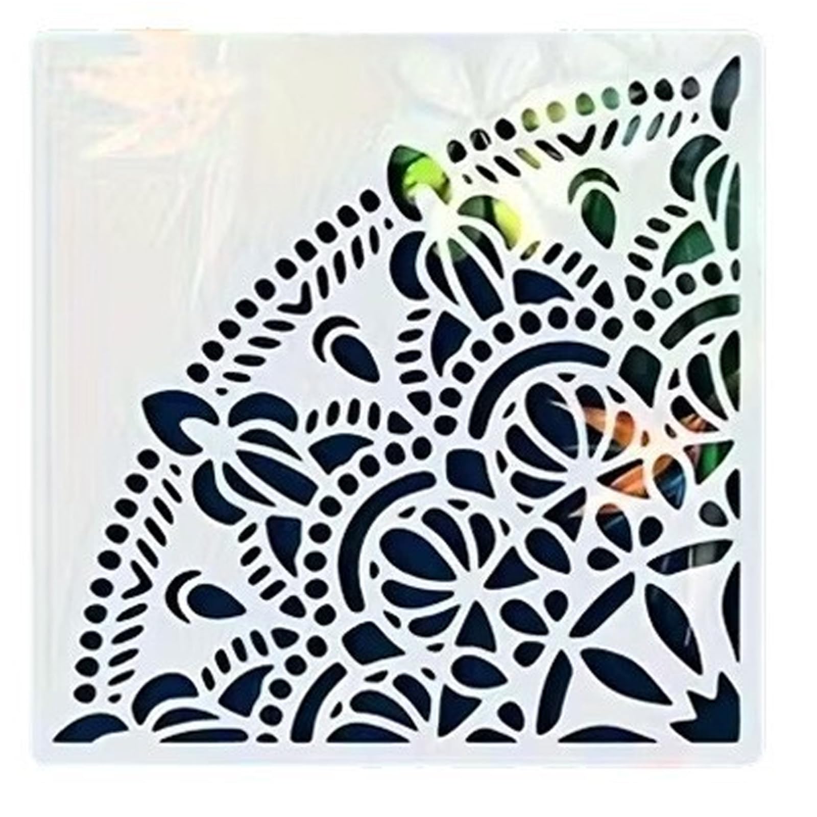 ZWWAAZHF Multipurpose Decorative Corner Stencil for Easy Application on Wall Furniture Canvas Paper Fabric with Artistic Designs Furniture Stencil for Wood Canvas Paper Fabric Wall Craft