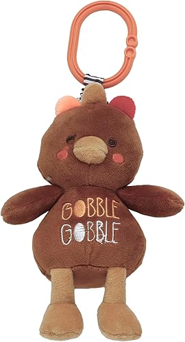 Miniatura 7 de Baby Starters Magic Years - Carillón de oso de Halloween con función de vibración y gancho de viaje, calabaza naranja, 9 pulgadas