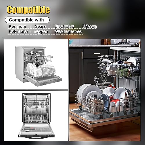 Miniatura 5 de 154174501 Soporte para ruedas de lavavajillas, repuesto 154174401 5300809640, AP2135554, 154174502, 154294801, 612977, AH452448, repuesto para