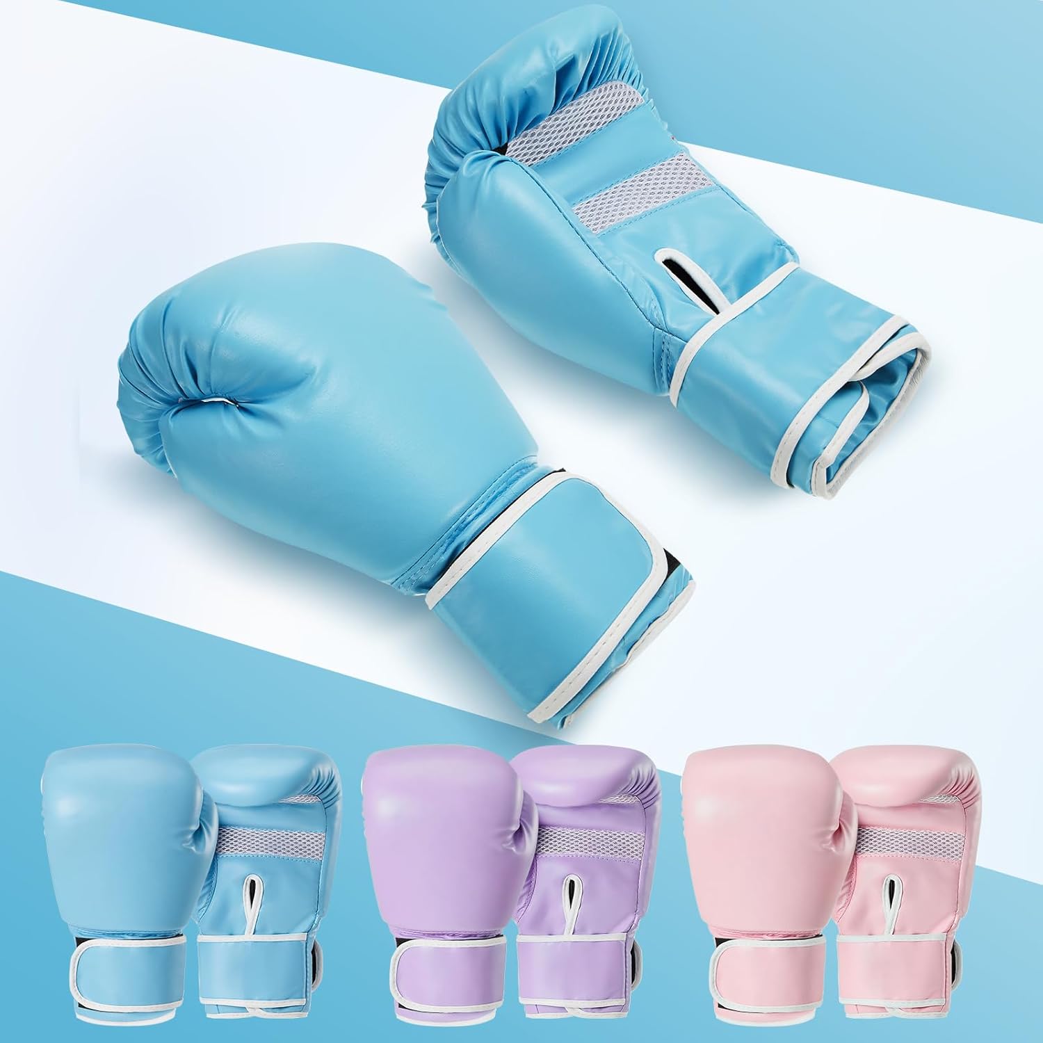 3 Pack Christmas Boxing Gloves Gift for Men & Women, Boxing Training Gloves with PU Leather for Free Fighting, Muay Thai, Sparring, Fighting Kickboxing
