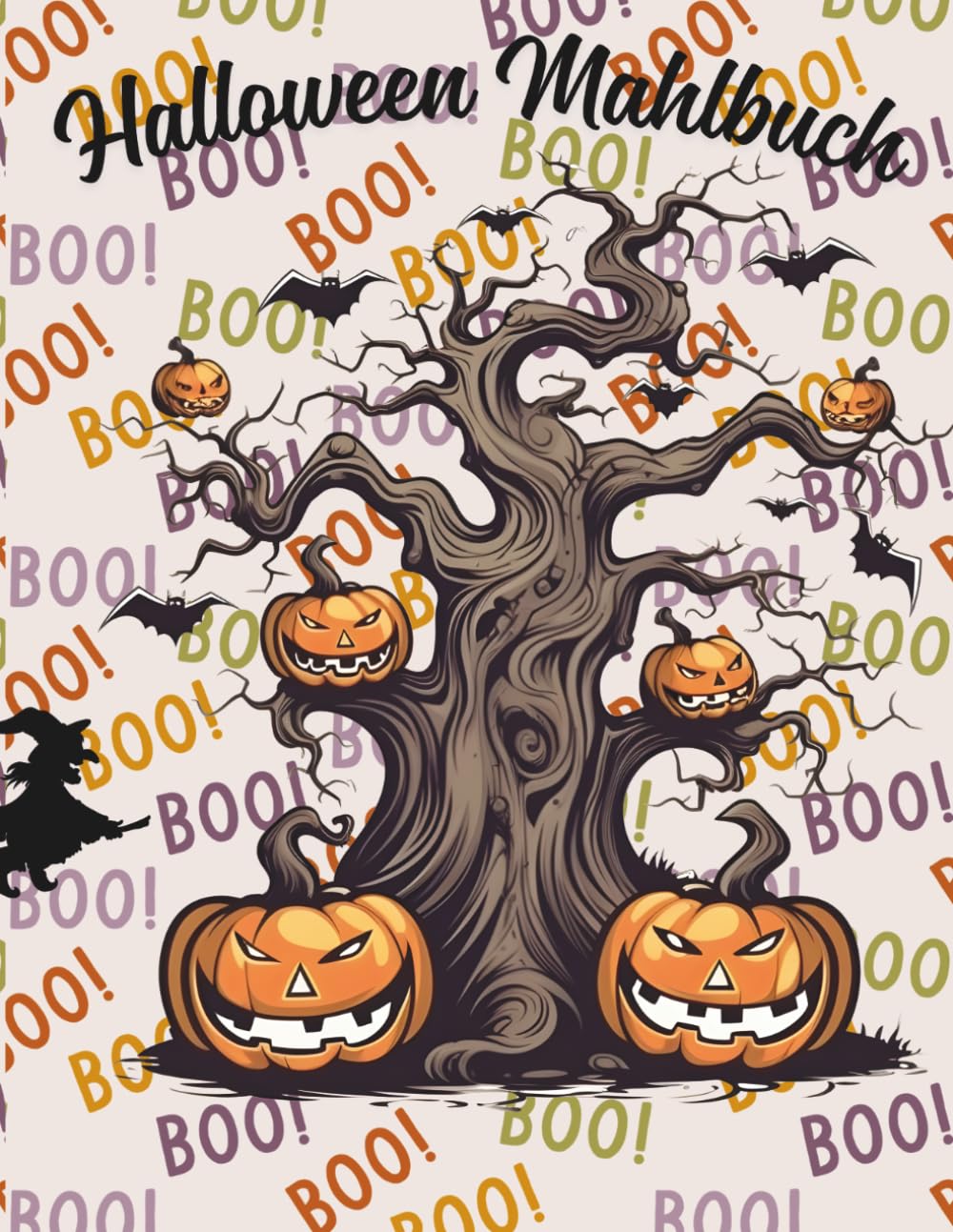 Halloween Malbuch für Kinder: Süße und gruselige Ausmahlbilder für Jungen und Mädchen