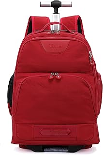 Jetmax - Mochila convertible con ruedas para laptop, con ruedas, múltiples opciones de color, gran capacidad para la escuela y negocios