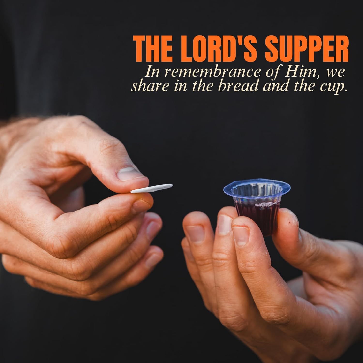 Pre Packaged Traditional Communion Cups | Box of 100 with juice and wafer