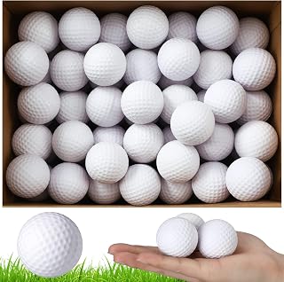 300 Pcs Golf Balls Bulk White Golf Practice Balls Hollow Golf Plastic Ball Secondary Use Range Golf Balls Hit Away Golf Balls Training Golf Balls for Kids Adults Home Indoor Outdoor Swing Practice