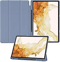 Vista 8 de Miimall Funda compatible con Galaxy Tab S9 Plus, a prueba de caídas y golpes, material de protección de policarbonato suave y TPU, ultrafina