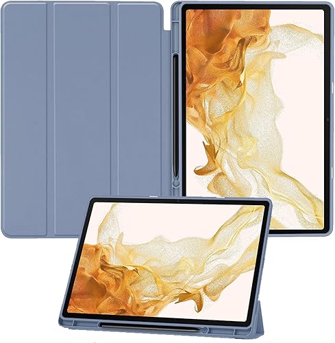 Miniatura 8 de Miimall Funda compatible con Galaxy Tab S9 Plus, a prueba de caídas y golpes, material de protección de policarbonato suave y TPU, ultrafina